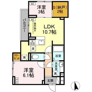 グラナーデ滝野川【1階】の間取り