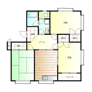 グレースコートB【2階】の間取り