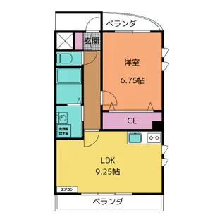 アモレ【1階】の間取り