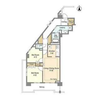 埼玉県川口市本町2【マンション】の間取り
