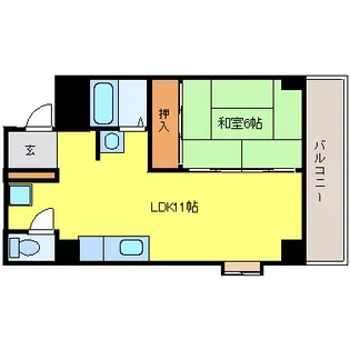 愛知県名古屋市中区大井町【マンション】の間取り