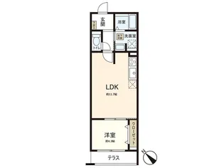 MOCXION成田町【3階】の間取り