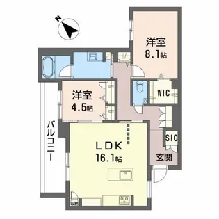 LUCA【3階】の間取り