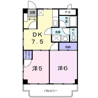 グレース与儀【1階】の間取り