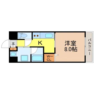愛知県名古屋市熱田区三本松町【マンション】の間取り