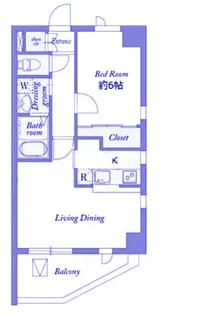 Saint-Clair Kawasaki【2階】の間取り