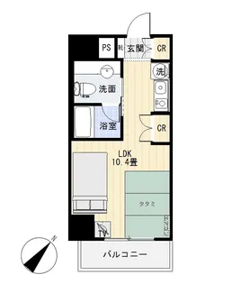 グランビア岡田【8階】の間取り