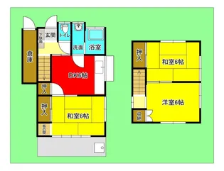 広島県安芸郡海田町大正町【一戸建】の間取り