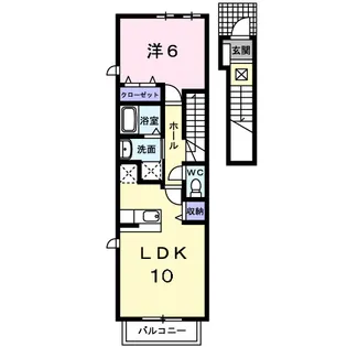 ヴェント・ルオーゴ【2階】の間取り