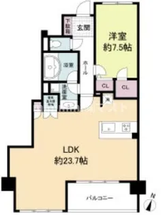 グレンパーク梅田北【12階】の間取り