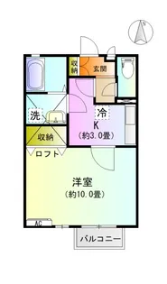 ケントパレス B【2階】の間取り