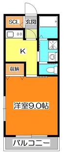 コーポ出下【2階】の間取り