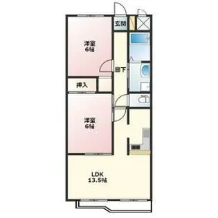 エクセレンス堀 B棟【3階】の間取り