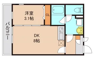 リブリ シェルドニー【3階】の間取り