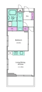 レジディア入谷【11階】の間取り