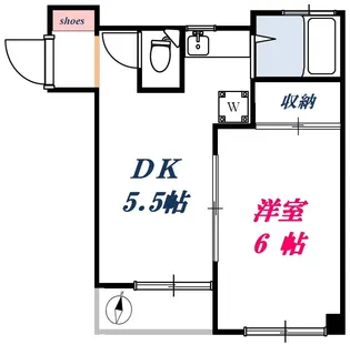 第一益戸ビル【4階】の間取り