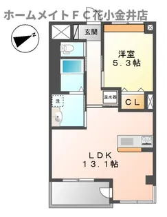 グレイシャス(Gracious)【3階】の間取り