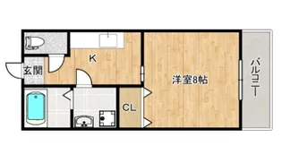 サンモール野神II【1階】の間取り