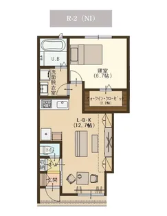 ユーソニアン妙高・渋江A【1階】の間取り
