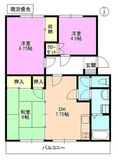 アメニティ青波【1階】の間取り