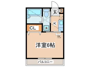 マ・ドミール東中野【1階】の間取り