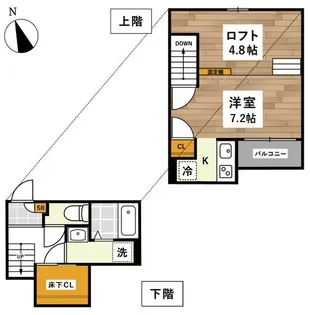 ADC黒髪ベース【1階】の間取り