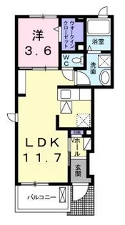 サニー ビオーラ【1階】の間取り