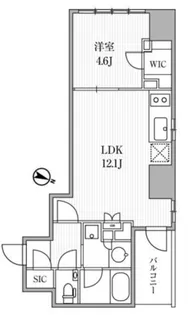 ディームス大手町ノース【5階】の間取り