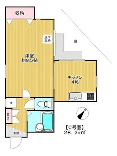 ハイテール田園調布【1階】の間取り