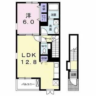 フェニックス 応神【2階】の間取り