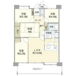 コスモ柏セランス【8階】の間取り