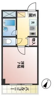 ヴェルテラスすずき【2階】の間取り