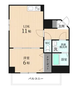 GRANDEUR住吉壱番館【4階】の間取り