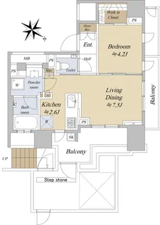 シティハウス目黒学芸大学【3階】の間取り