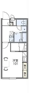 レオパレスひよし【2階】の間取り