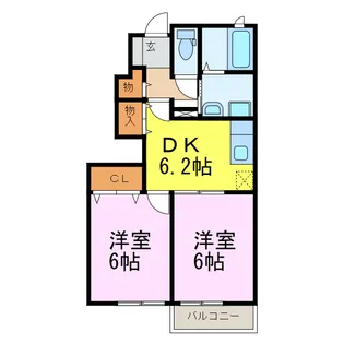 アマランスEF【1階】の間取り