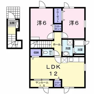 グレイス フルII【2階】の間取り