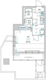 ミルーナヒルズ西新井大師WEST【5階】の間取り