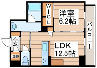 アリスティオ六丁の目【1階】の間取り
