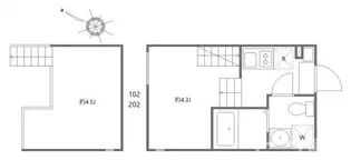 ロゼフォレスト【2階】の間取り