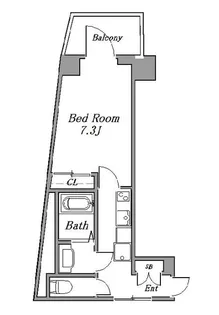 NO.7ゼルコバマンション【5階】の間取り
