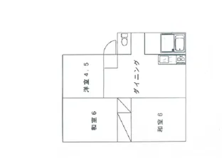 シャルマン桂AB【2階】の間取り