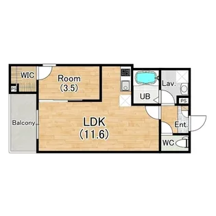 (仮称)ジーメゾン鳳南ルシア【1階】の間取り