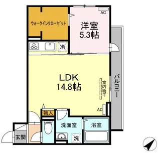 クレストヒルズ A棟【3階】の間取り