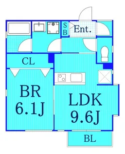 エムズスタジオツー【3階】の間取り
