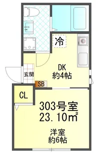 ソレイユ磯子【3階】の間取り