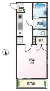 コート溝の口【1階】の間取り