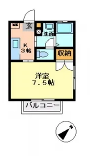 カーサ・ジラソーレ【1階】の間取り