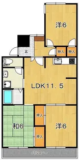 栢山アーバンライフ【2階】の間取り