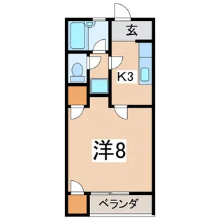 オリーブハウスA【1階】の間取り